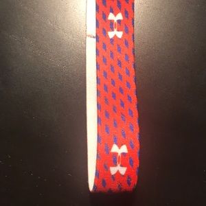 NWOT UA Headband - Red/Blue Diamonds